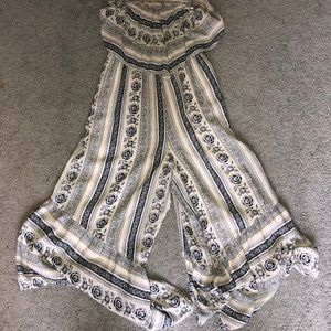 Strapless romper dress